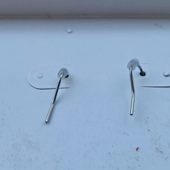 Liz Claiborne Women Earrings Purple Faux Stone Silver Tone Ear Fashion Jewelry - Picture 8 of 10